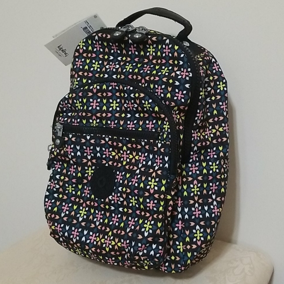 Kipling Seoul Go Small Backpack Floral Mozzaik - Picture 6 of 15